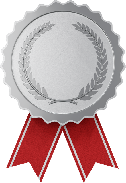 Silver Medal with Ribbon